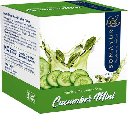 somayur Cucumber Mint Soap for Clear Skin