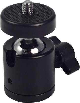 Mostos Tripod Heads - Swivel Mini Ball Head 1/4" Screw 360 Degree Aluminium Alloy Body Rotating Swivel Mini Tripod Ball Head with 1/4" Screw Thread Base Mount for Lighter DSLR Camera Camcorder Tripod Ball Head