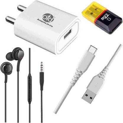 OTD Wall Charger Accessory Combo for OPPO A72 5G, OPPO A8, OPPO A9 2020, OPPO A92