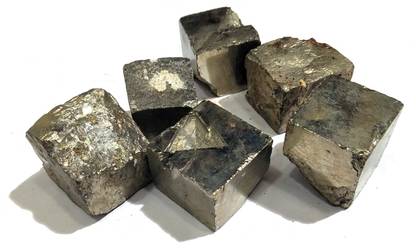REIKI CRYSTAL PRODUCTS Pyrite Cube Natural Crystal Stone Cubes Reiki Healing Stone Raw Rough Cube 50 Grams Approx For Reiki Healing and Crystal Healing Regular Square Crystal Stone