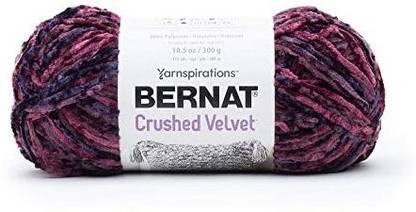 Spinrite Bernat Crushed Velvet Yarn, Burgundy