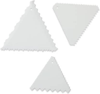 WONDERCHEF Ambrosia Cake Scrapers (3 in 1) Baking Comb