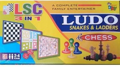 vrinda toys 3in 1 Lodo, chess and snake educational & creative game for kids party & fun games board game Party & Fun Board Game