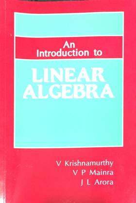 Introduction to Linear Algebra (Pub - Affiliated East- West Press)