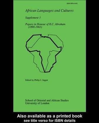 Papers in Honour of R. C. Abraham (1890-1963)
