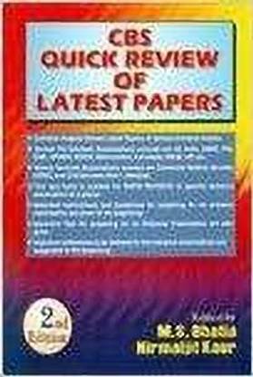 CBS Quick Review of Latest Papers end ed Edition