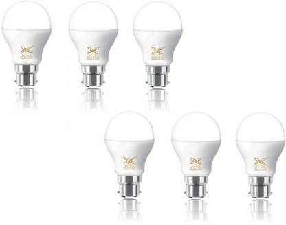 R.K. Lights 7 W Basic Round B22 LED Bulb
