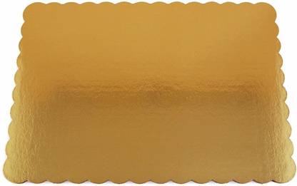 Perfect Pricee Cake Base Square Premium Gold Cake, Corrugated, Cake Board, (8 Inch) (5) Paper Cake Server