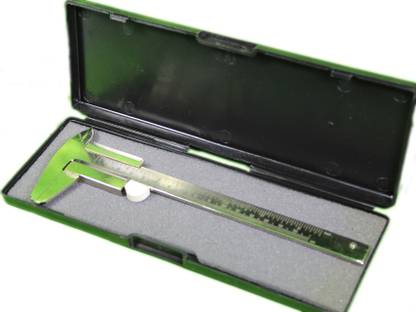 THE LABWORLD Vernier caliper slide IME type 25 cm long measures upto 15 cm diameter with black premium box export quality professional use Vernier Caliper