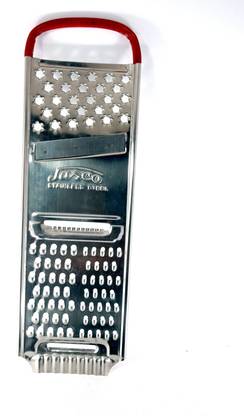 home icon Stainless Steel Handy Flat Grater /Chopper/ chipser - 5 in 1 Multi Purpose( kaddukas ) Vegetable Grater