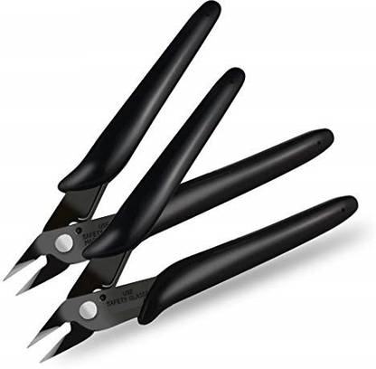 Techtest Mini Wire Cutter, Precision Flush Cutter, Strong and Sharp Side Cutting Pliers with an Opening Spring, Ideal for Ultra-Fine Cutting Needs - Pack of 2 Wire Cutter