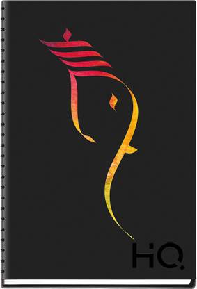 NAVNEET HQ My Notes (A5 Size) - Ganesha Series A5 Notebook Single Ruled 192 Pages