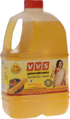 VVS GINGELLY OIL 2 LTR CAN Sesame Oil Can