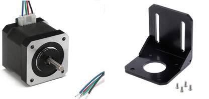 Electrobot NEMA 17HS4401 1.7A Bipolar Stepper Motor with mounting Bracket and Screws for 3D-Printer Electronic Components Electronic Hobby Kit