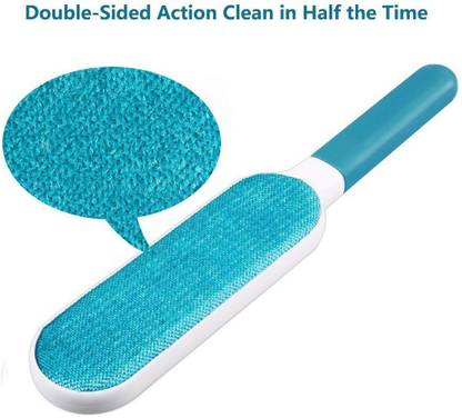 Deepashri Reusable Pet Fur Remover with Self-Cleaning Base and Travel Size Fur Wizard - Fur Magic Clean Reusable Self-Cleaning Pet Hair Brush Set Double Wizard Lint Remover Fur Scrub Clothes Bag Dust Brusher