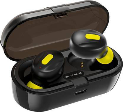 WeCool Moonwalk Mini in ear bluetooth Earbuds with 16 hours playtime and Battery indicator charging case bluetooth Headsets with mic Bluetooth