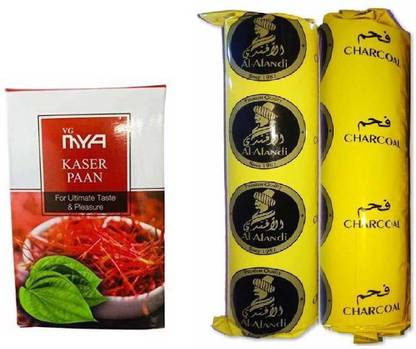 SCORIA Hookah Flavour With 2Pcs Hookah Charcoal Kesar Paan Hookah Flavor