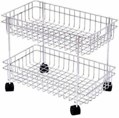 GRAHGOODS Steel Kitchen Trolley