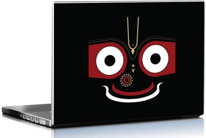 PIXELARTZ Laptop Skin Lord Jagannath HD Quality 15.6 Inches Multi Colour (9038) Vinyl Paper Laptop Skin Compatible for 15.6 inch