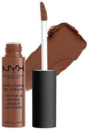 NYX Professional Makeup Soft Matte Lip Cream, High-Pigmented Cream Lipstick-Rome, Medium Warm