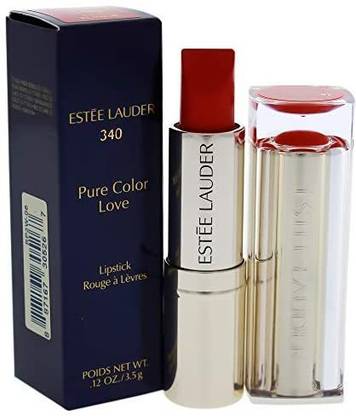Estee Lauder Pure Love Lipstick, 340 Hot Rumor, 0.12 Ounce