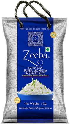 Zeeba Everyday Super Mongra Basmati Rice (Steam)