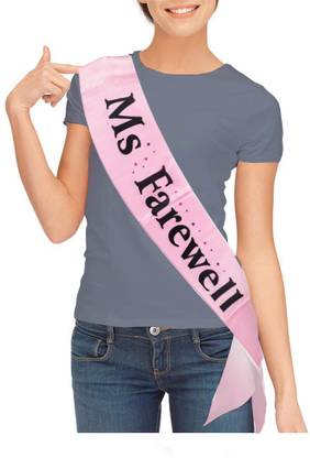 Craftolive Ms Farewell Sash for Farewell Party and Photoshoot