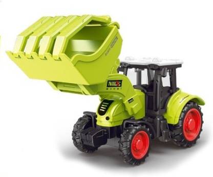 SEREBRUM Friction Powered Tractor toys for kids Agricultural tractor combo (farm logg loader-small size)