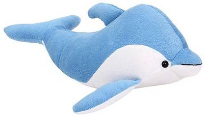 Saubhagye Blue Dolphin Soft toy - 32 cm (Blue)  - 32 cm