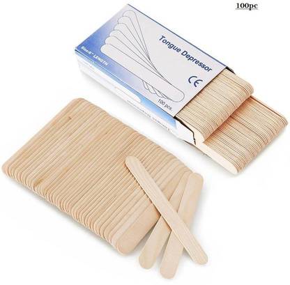 MCP Non Sterile Wooden Tongue Depressor 100pc Hand Held Retractor