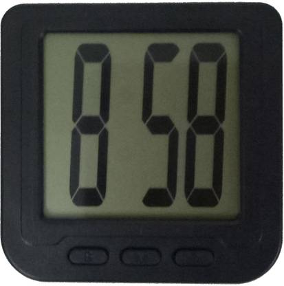 nwc Digital Black Clock