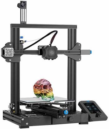 Creality Ender-3 V2 2021 FDM | Silent Motherboard Meanwell Power Supply | Carborundum Glass Platform | Resume Printing | Color Display | 3D Printer