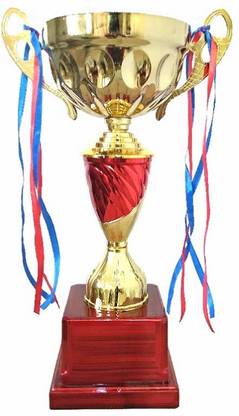 DELTA Awards Cup Trophy Metal Large Size (16.5 inch)Bowl Corporate Cup with Ribbon (MC-110) Trophy