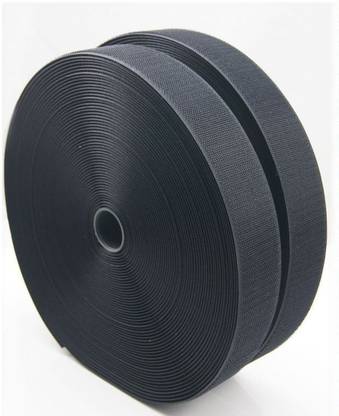 Vardhman Velcro Tape Roll, 25 Mts * 25 Mm ( 1 " ) Width , Colour Black Sew-on Velcro