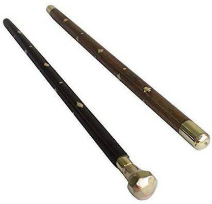The Hulk BROWN & BLACK SHEESHAM WOOD Walking Sticks Combo Of 2 Sticks 23 Inches Walking Stick