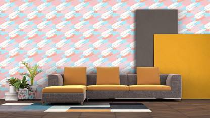 DWELLSINDIA Decorative Multicolor Wallpaper