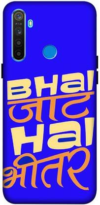 LUCKY MOBI.COM Back Cover for REALME NARZO 10 ( attitude, jaat wallpaper) PRINTED BACK COVER