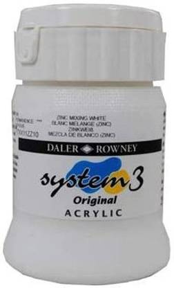 DALER ROWNEY System 3 Acrylic 150 Ml Tube-Zinc Mixing