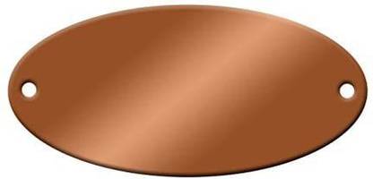 Naptags Stamping Blanks-Oval Copper Tags Pk/10-Made In The Usa