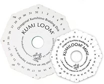Primitive Originals Kumiloom(Tm) And Kumiloom(Tm) Mini Two Disk Set-The Only Kumihimo Looms Designed For Both Round And Flat Braids