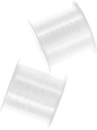 Balacoo 2 Pcs 0.25Mm Elastic Stretch Crystal Nylon Thread Fishing Line Wire Stretch String Cord For Craft Bracelet Beads