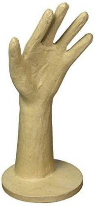 Darice Paper-Mache Hand W/Base-5"X11"