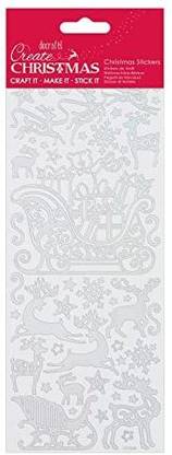 create Christmas Rainbow Outline Stickers Reindeer, , One Size