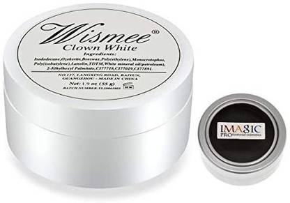 Wismee Cream Face Body Paint Clown Joker Zombie Vampire Halloween Costume Fantasy Makeup Foundation Fancy Dress Up C