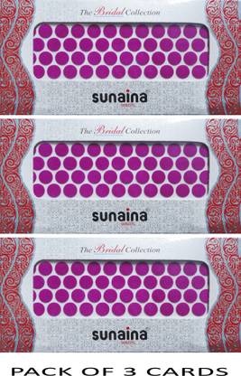 SUNAINA Bridal Collection Dark pink (size-1) FOREHEAD Pink Bindis
