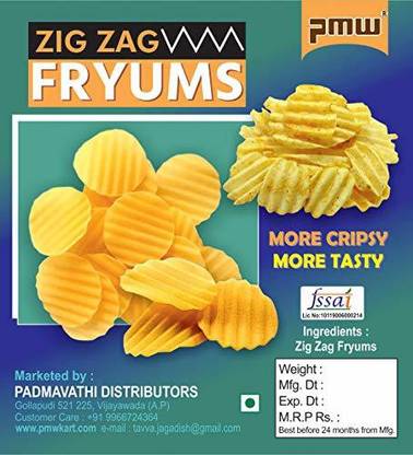 PMW Grade A Quality - Potato Chip Shaped Fryums Chips