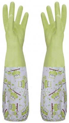 Mobfest ® Re-usable Waterproof Winter Warm Dish Washing Gloves Wet and Dry Glove