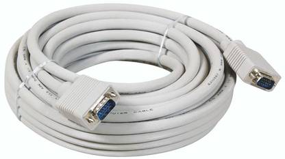 TERABYTE VGA Cable 25 m 25 Meter VGA Male To Male 15 PIN Cable For Support PC/Monitor/LCD/LED, Projector, VGA to VGA Converter Cable