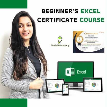 Study At Home Beginner's Excel Certificate Course | Video Lecture