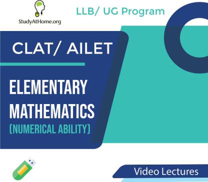 Study At Home Elementary Mathematics (Numerical Ability) | CLAT/ AILET (LLB/ UG Program) | Video Lecture